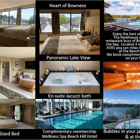 The Penthouse Bowness Luxury Loft Jacuzzi Bath & Complimentary Lakeview Spa Membership מראה חיצוני תמונה